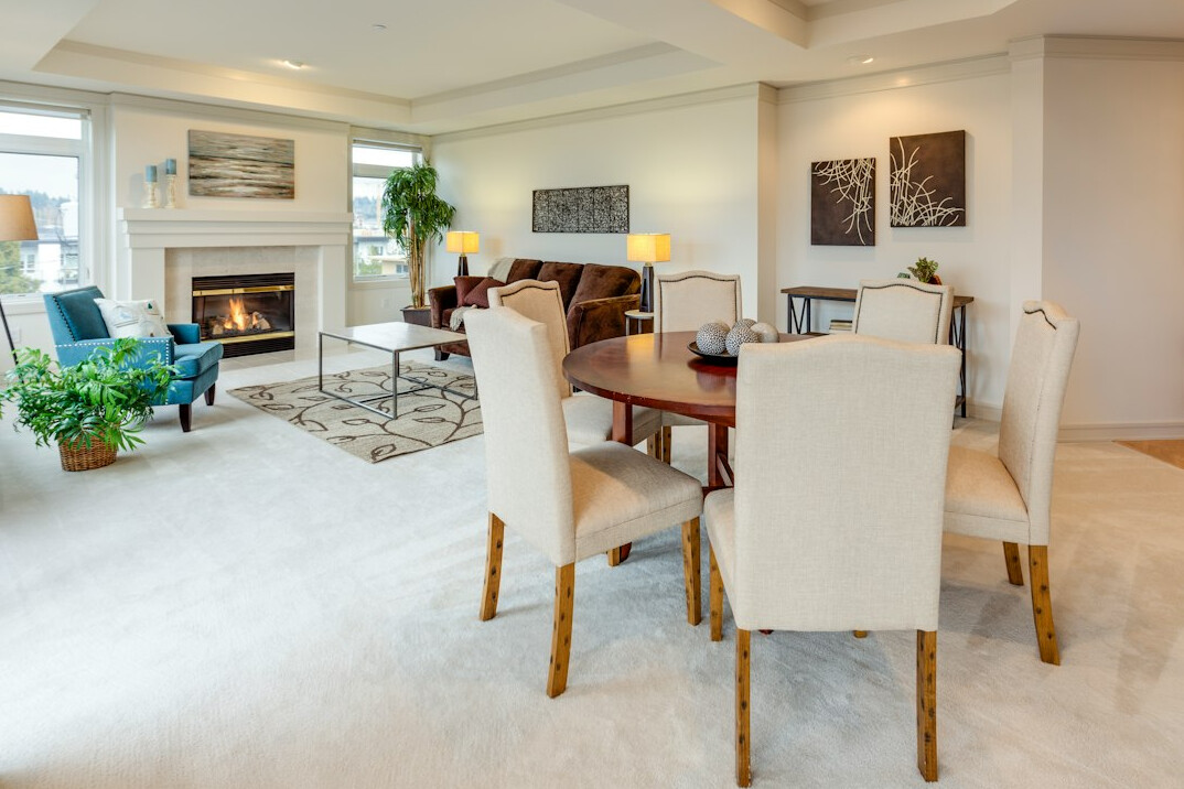organized family home living room